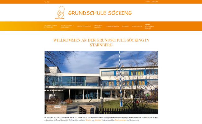 Homepage Grundschule Söcking