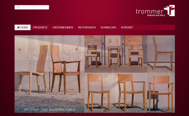 Homepage Schreinerei Trommer