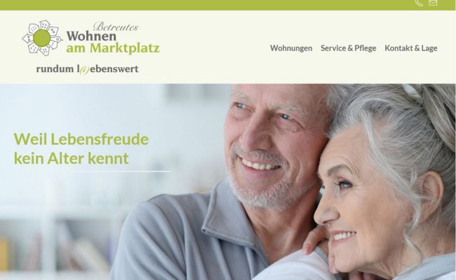 Homepage Betreutes Wohnen am Marktplatz